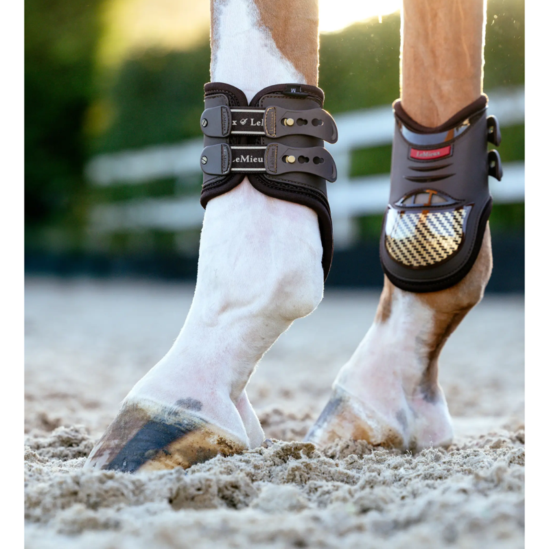 LeMieux EXO Flex Fetlock Boot - Brown/Gold-4