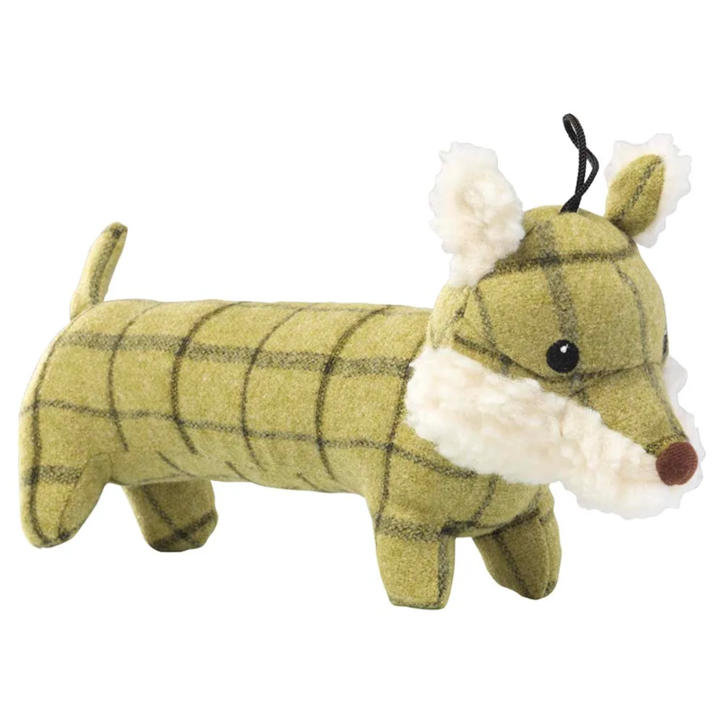 House of Paws Tweed Plush Long Body Toy - Fox