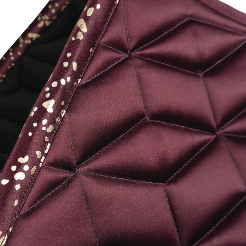 Hy Equestrian Enchanted Collection Saddlepad - Plum/Rose Gold-1
