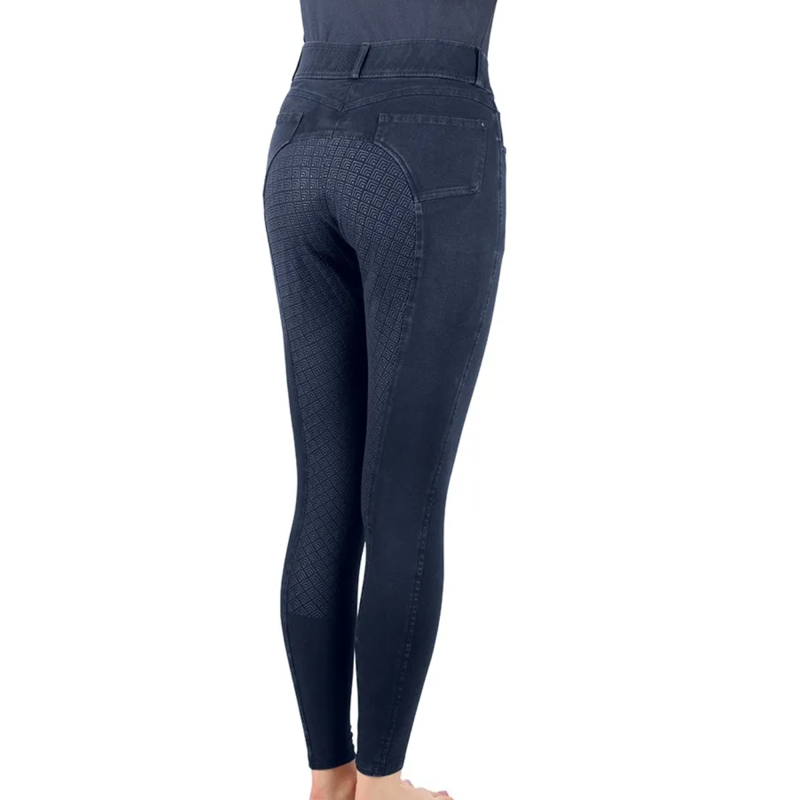 Hy Equestrian Elevate Denim Breeches - Dark Blue-1