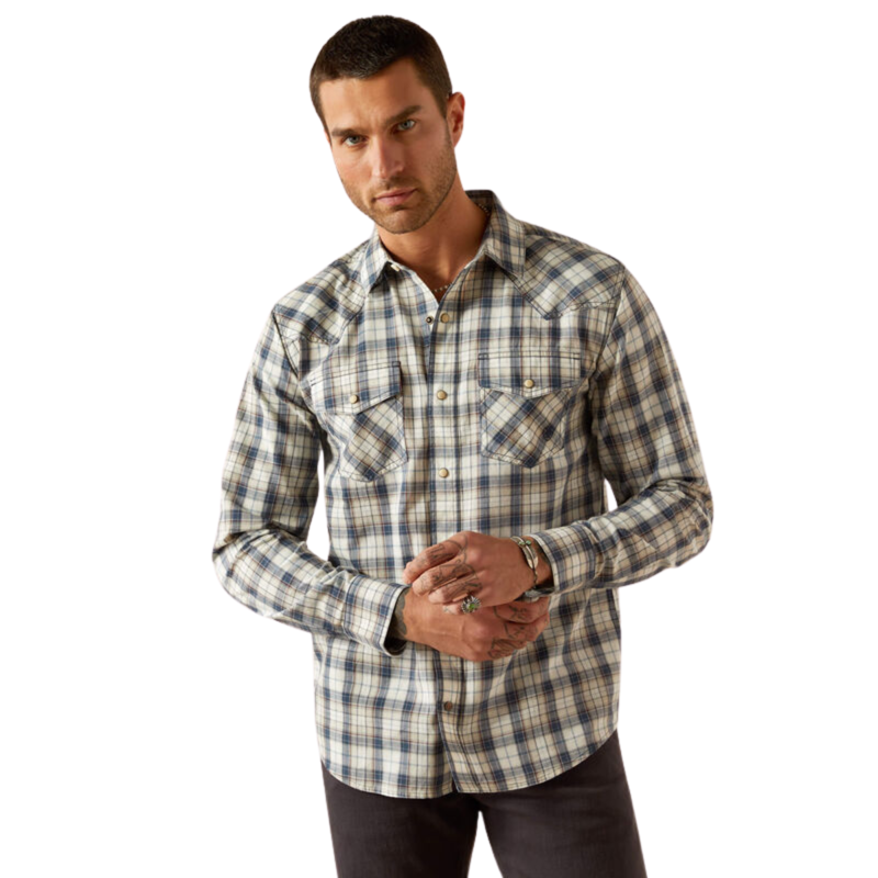 Ariat Men's Hampton Retro Fit Shirt - Navy