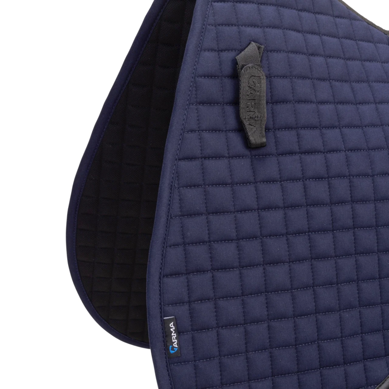 Shires ARMA Deluxe Cotton Saddlecloth - Navy-2