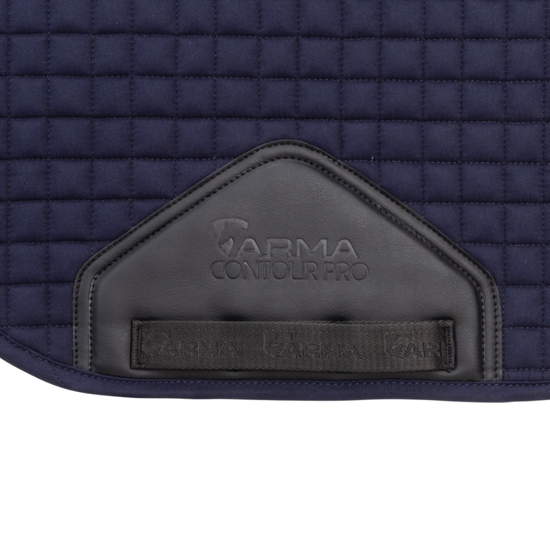 Shires ARMA Deluxe Cotton Saddlecloth - Navy-5