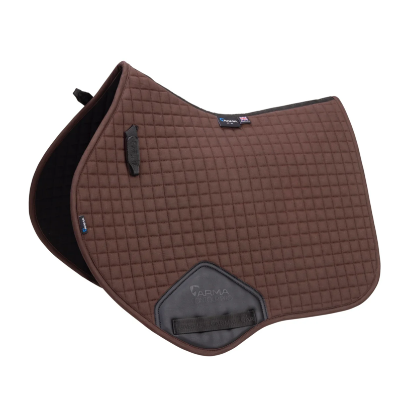 Shires ARMA Deluxe Cotton Jump Saddlecloth - Brown