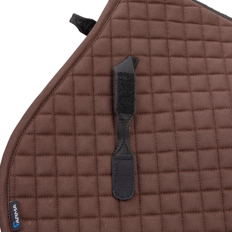 Shires ARMA Deluxe Cotton Jump Saddlecloth - Brown-1