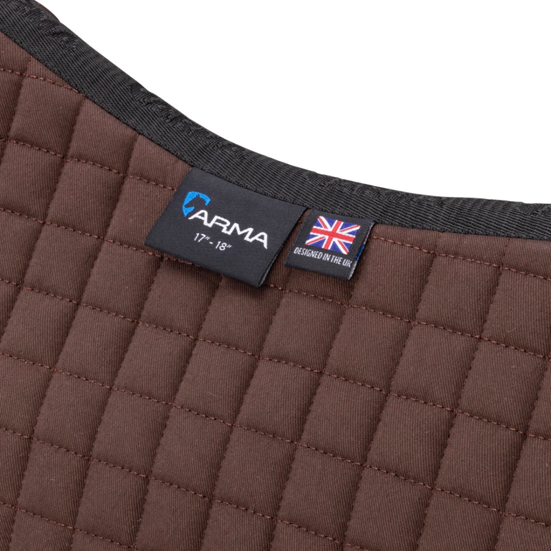 Shires ARMA Deluxe Cotton Jump Saddlecloth - Brown-3