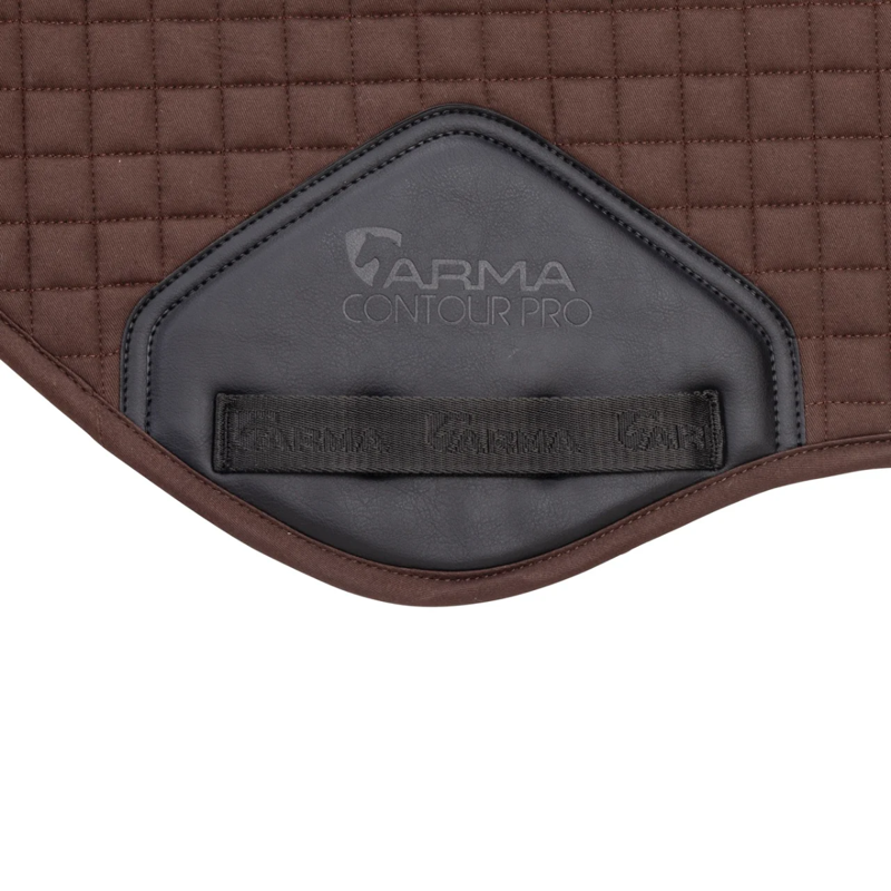 Shires ARMA Deluxe Cotton Jump Saddlecloth - Brown-5