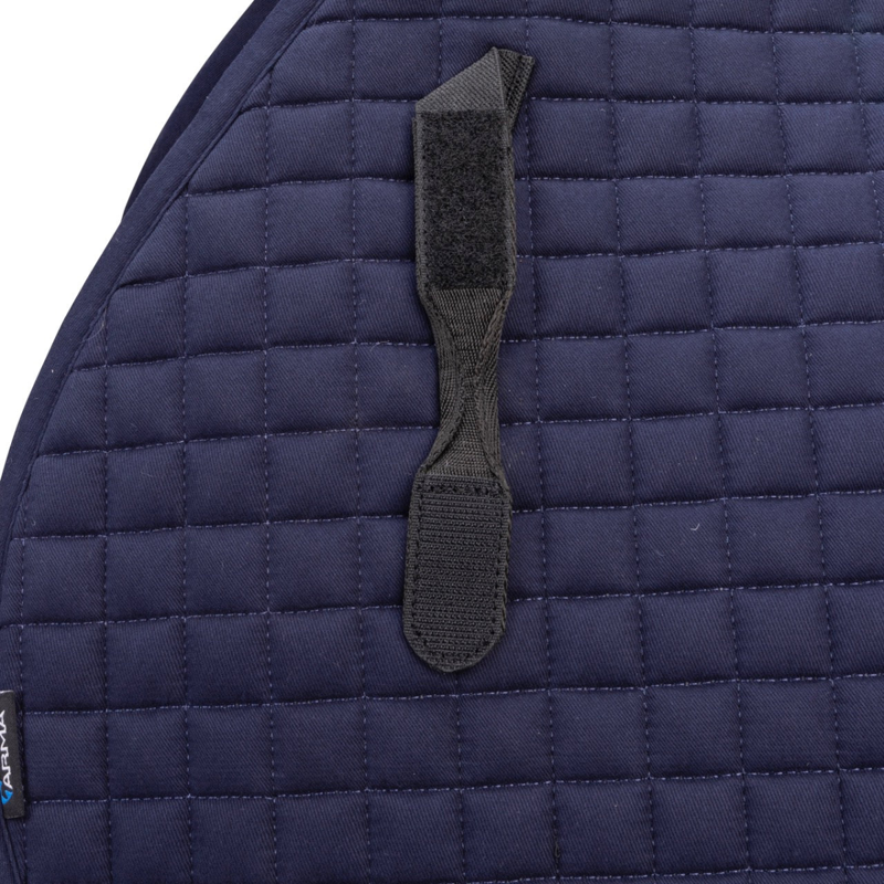 Shires ARMA Deluxe Cotton Jump Saddlecloth - Navy-1