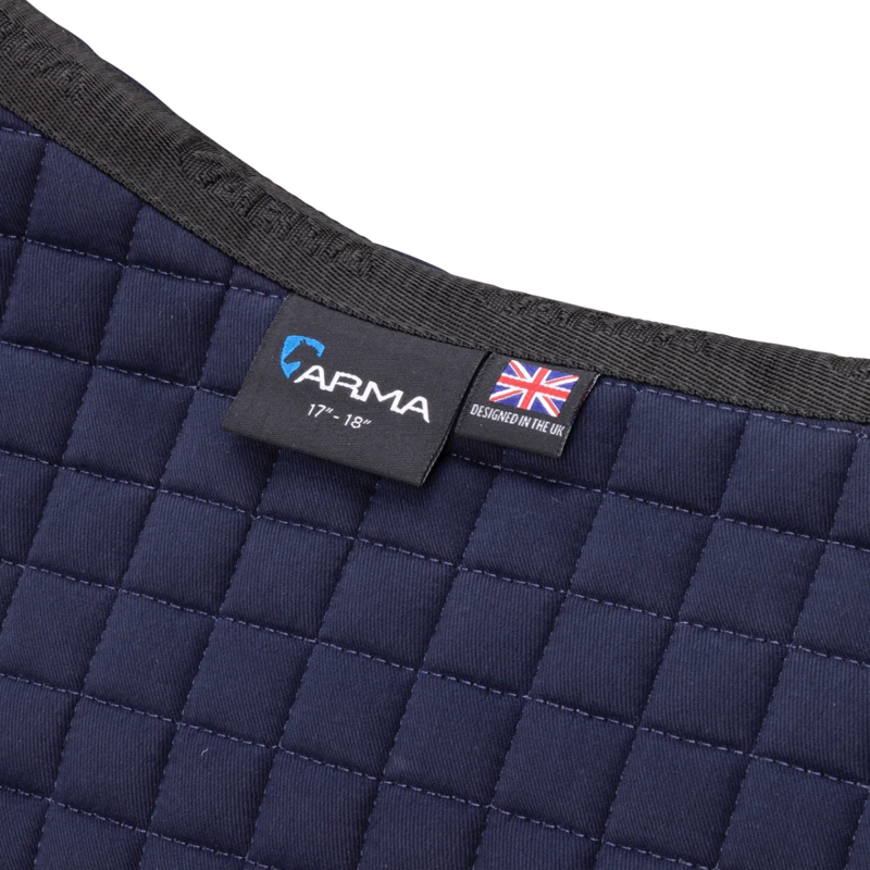Shires ARMA Deluxe Cotton Jump Saddlecloth - Navy-3