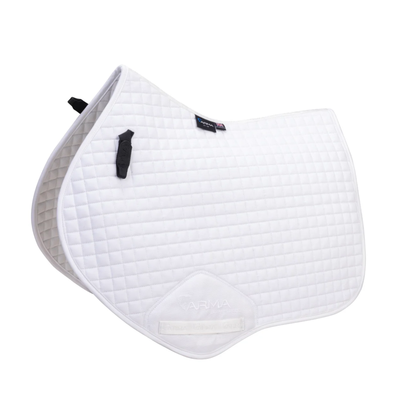 Shires ARMA Deluxe Cotton Jump Saddlecloth - White