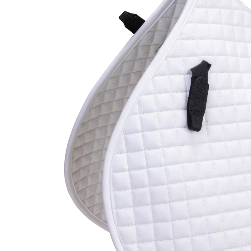Shires ARMA Deluxe Cotton Jump Saddlecloth - White-2