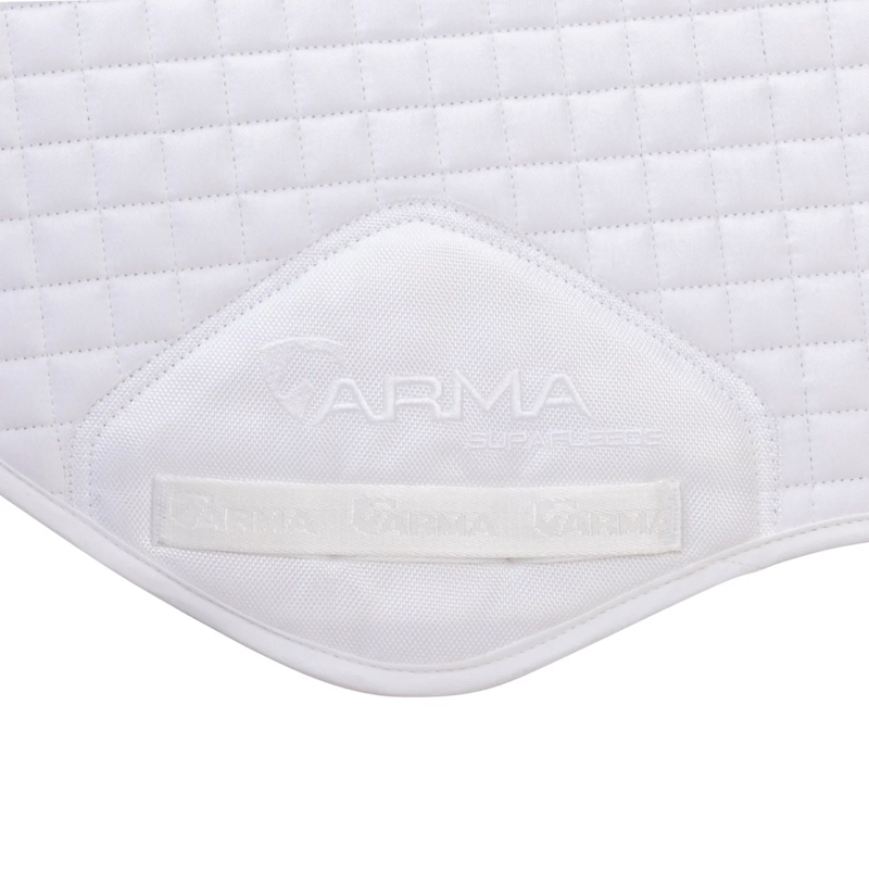 Shires ARMA Deluxe Cotton Jump Saddlecloth - White-5
