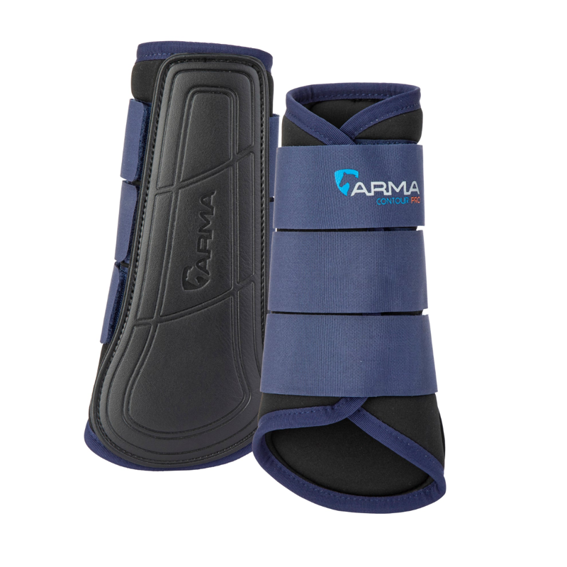 Shires ARMA Contour Pro Brushing Boots - Navy