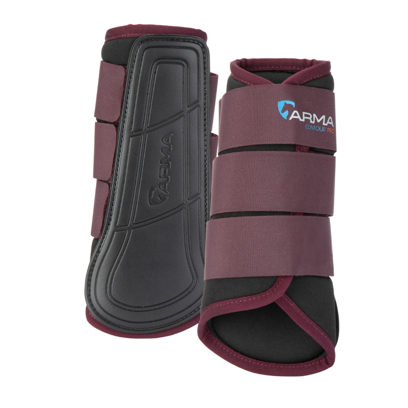 Shires ARMA Contour Pro Brushing Boots - Black Cherry