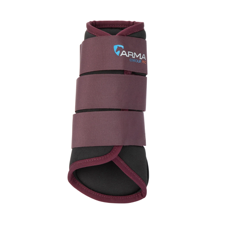 Shires ARMA Contour Pro Brushing Boots - Black Cherry-1