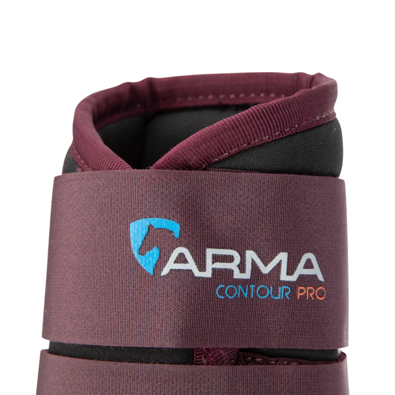 Shires ARMA Contour Pro Brushing Boots - Black Cherry-5