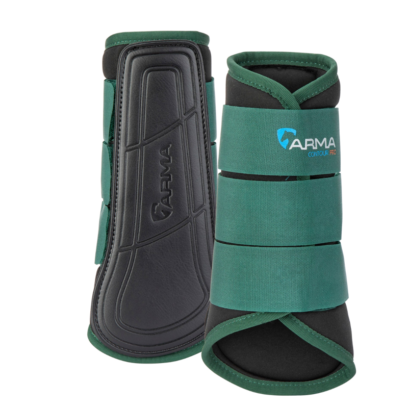 Shires ARMA Contour Pro Brushing Boots - Green