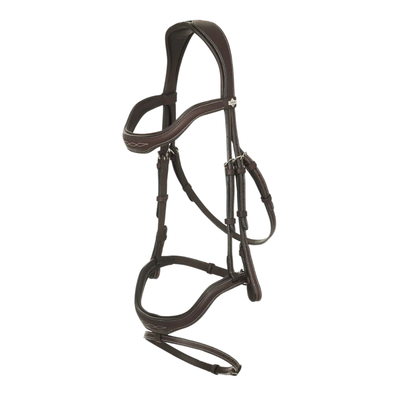 LeMieux Kudos Contour Flash Bridle - Brown
