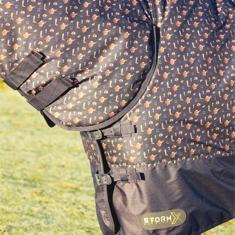 StormX Original Country 200 Combi Turnout Rug - Navy-2