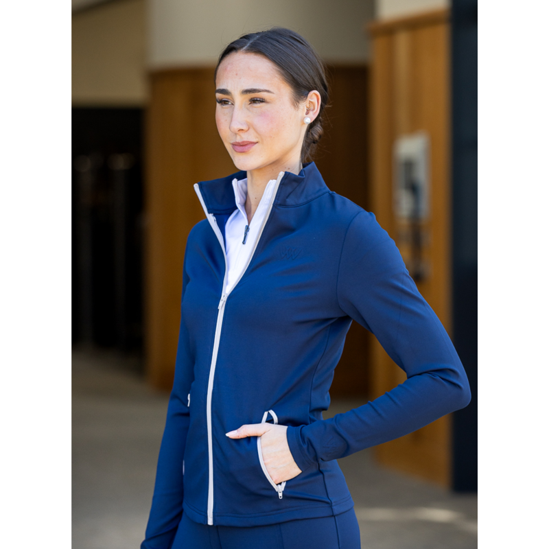 Woof Wear Ladies All Season Training Jacket - Navy-3