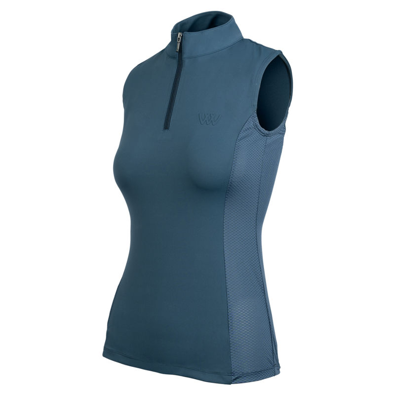 Woof Wear Ladies Sleeveless Tech Riding Shirt - Petrol Blue