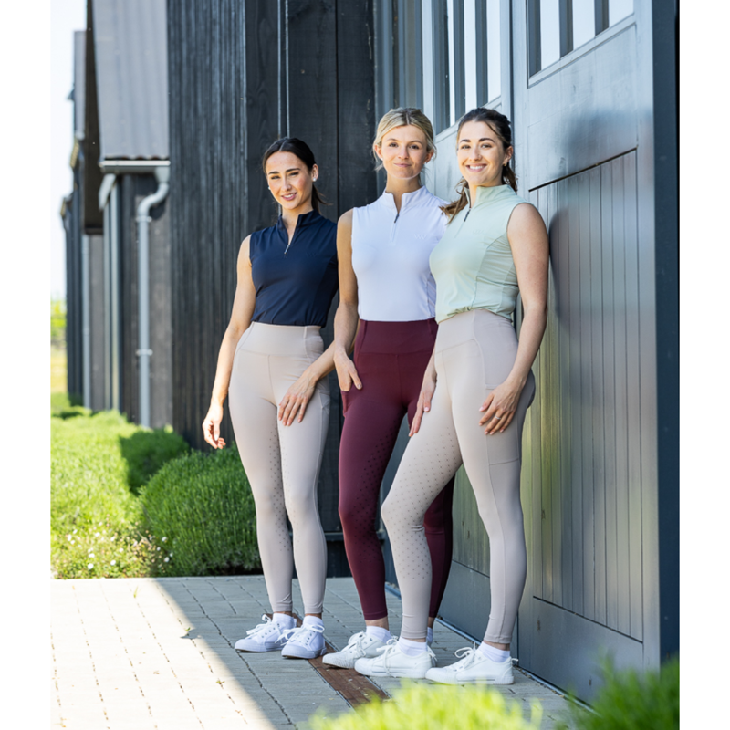 Woof Wear Ladies Sleeveless Tech Riding Shirt - Sage Green-2