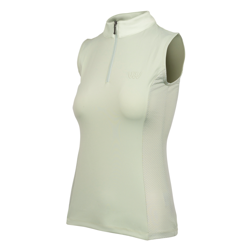 Woof Wear Ladies Sleeveless Tech Riding Shirt - Sage Green