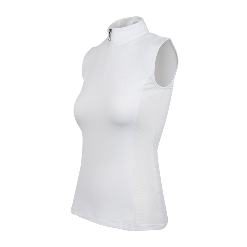 Woof Wear Ladies Sleeveless Tech Riding Shirt - White