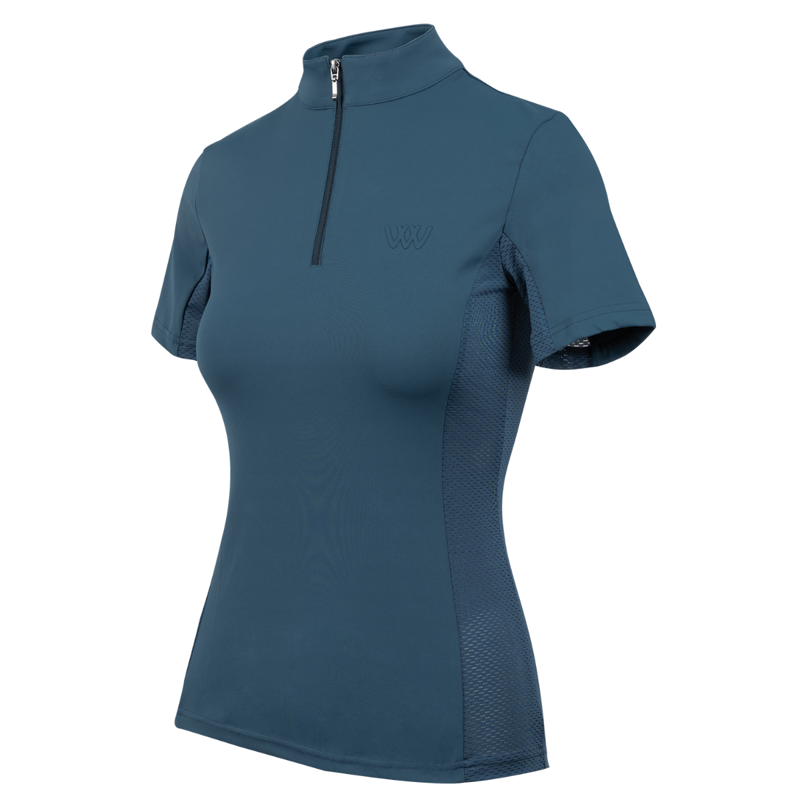 Woof Wear Ladies Short Sleeve Tech Riding Shirt - Petrol Blue