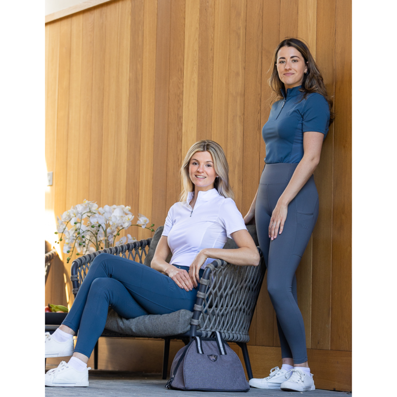 Woof Wear Ladies Short Sleeve Tech Riding Shirt - Petrol Blue-2