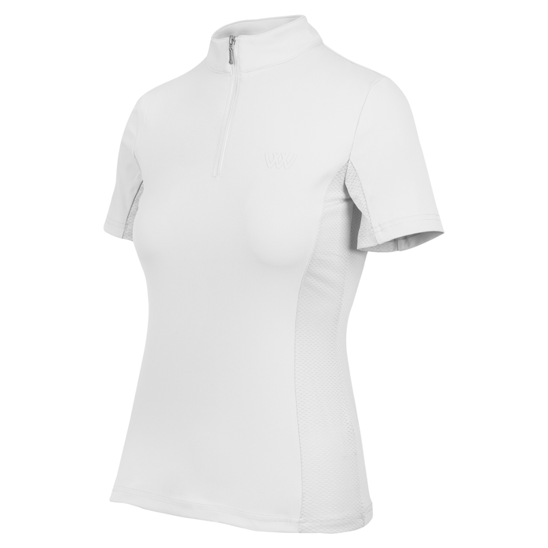 Woof Wear Ladies Short Sleeve Tech Riding Shirt - White