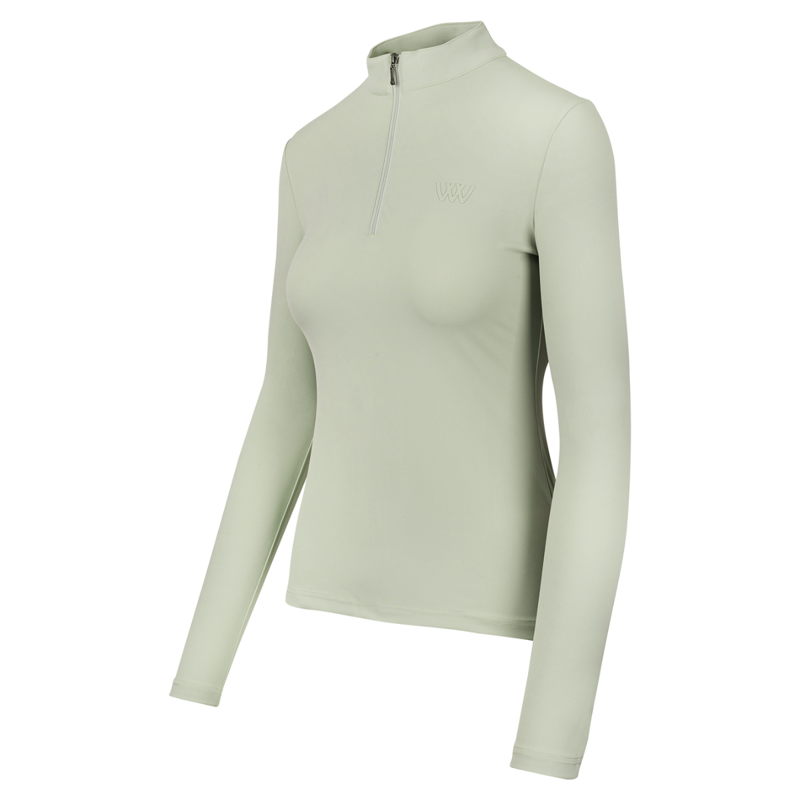 Woof Wear Ladies Long Sleeve Tech Riding Shirt - Sage Green