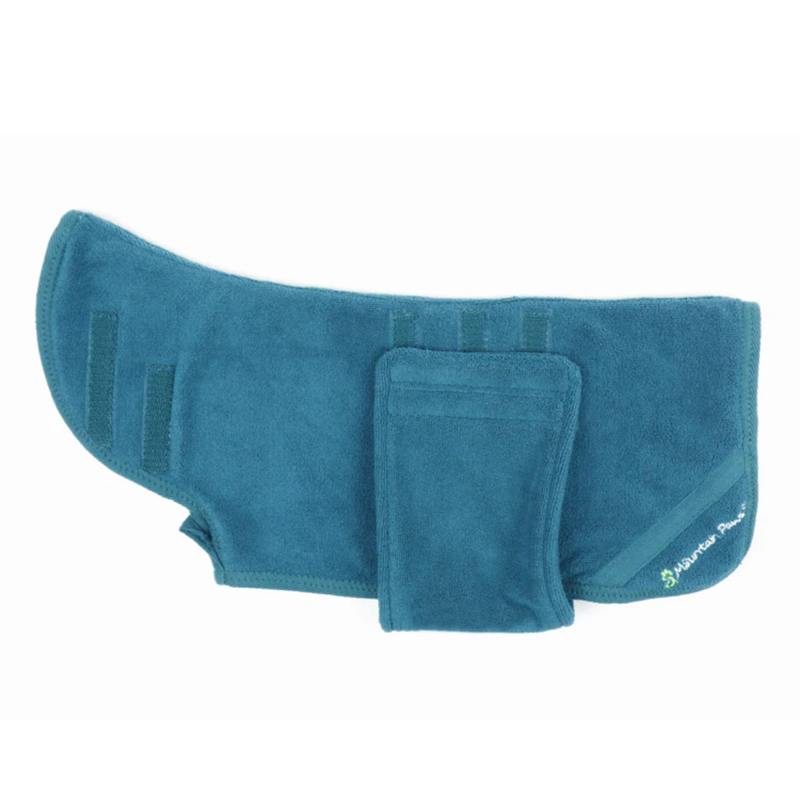 Mountain Paws Dog Robe - Blue-1