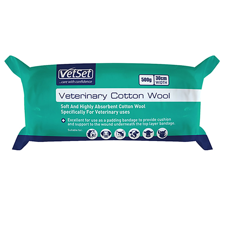 VetSet Veterinary Cotton Wool - 500g