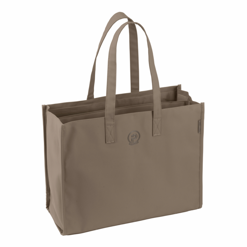Eskadron Faux Leather Shopper Bag Platinum SS25 - Smoky Taupe