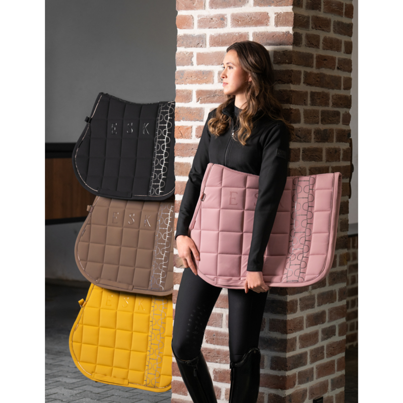 Eskadron Big Square Softshell Saddlecloth Platinum SS25 - Smoky Taupe-3