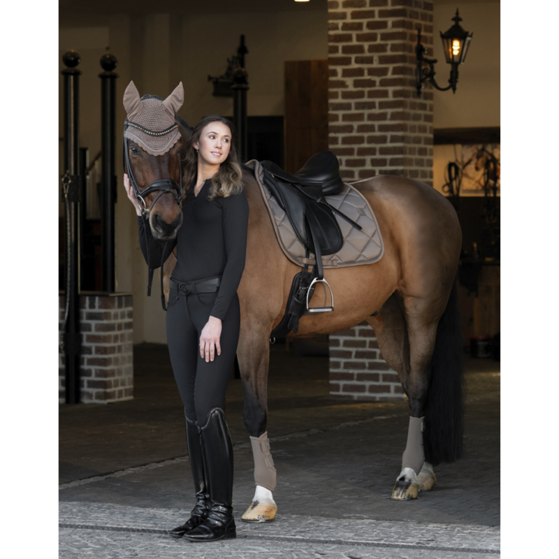 Eskadron Glossy Bit Saddlecloth Platinum SS25 - Smokey Taupe-4