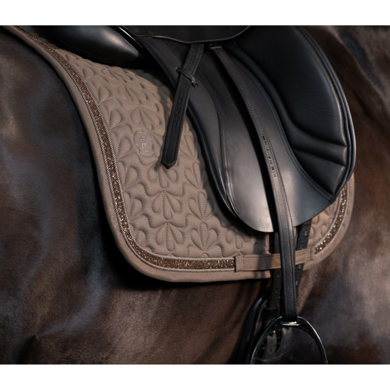 Eskadron Sparkle Jewel Saddlecloth Platinum SS25 - Smoky Taupe-3