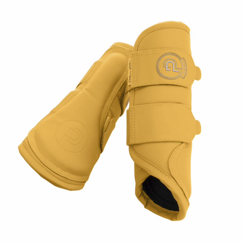 Eskadron Faux Leather Tendon Boots Platinum SS25 - Golden Yellow
