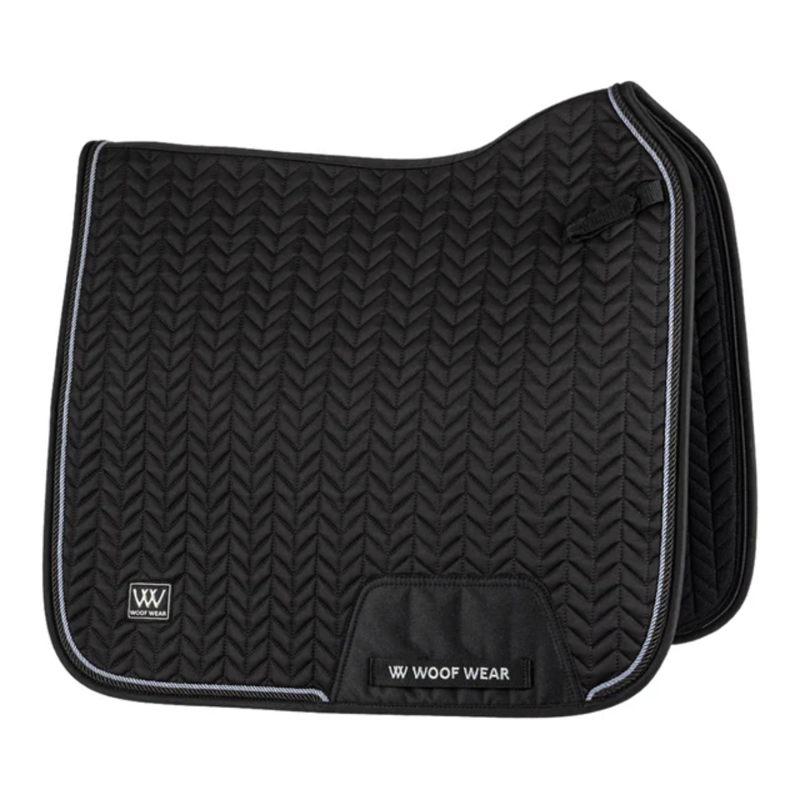 Woof Wear Herringbone Dressage Saddlepad - Black