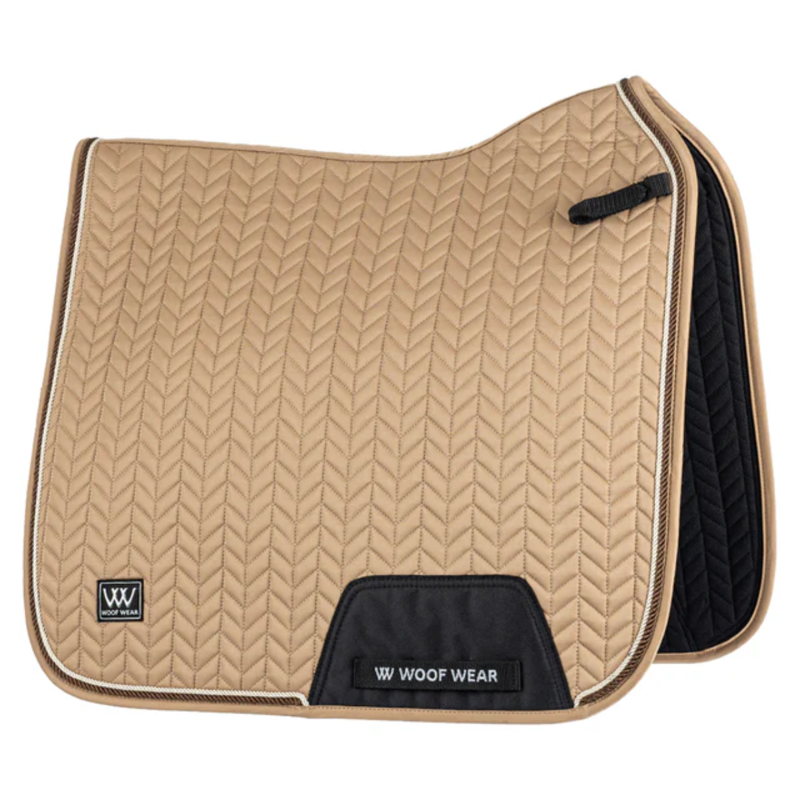 Woof Wear Herringbone Dressage Saddlepad - Caramel