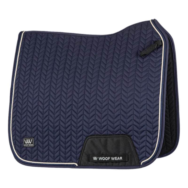 Woof Wear Herringbone Dressage Saddlepad - Navy