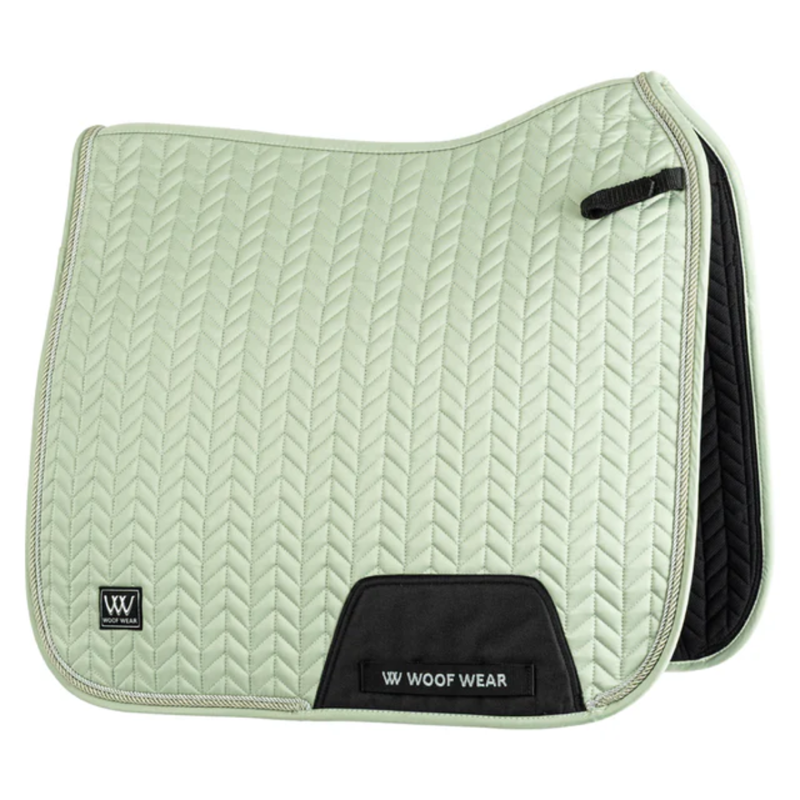 Woof Wear Herringbone Dressage Saddlepad - Sage Green