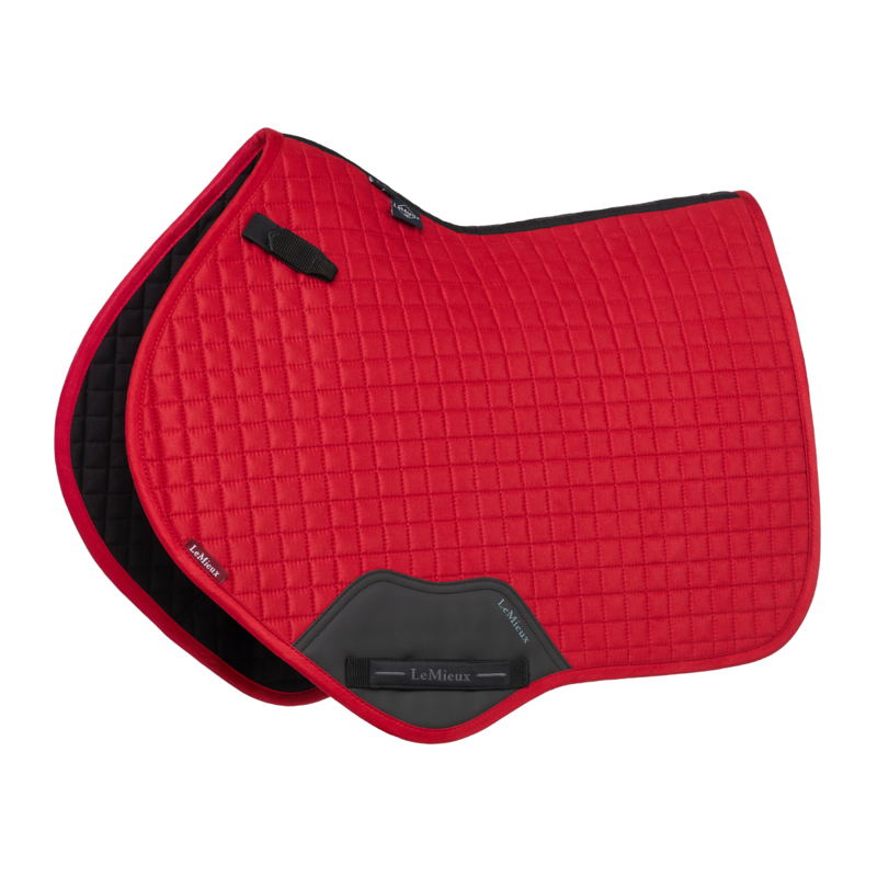 LeMieux Suede Close Contact Square - Chilli