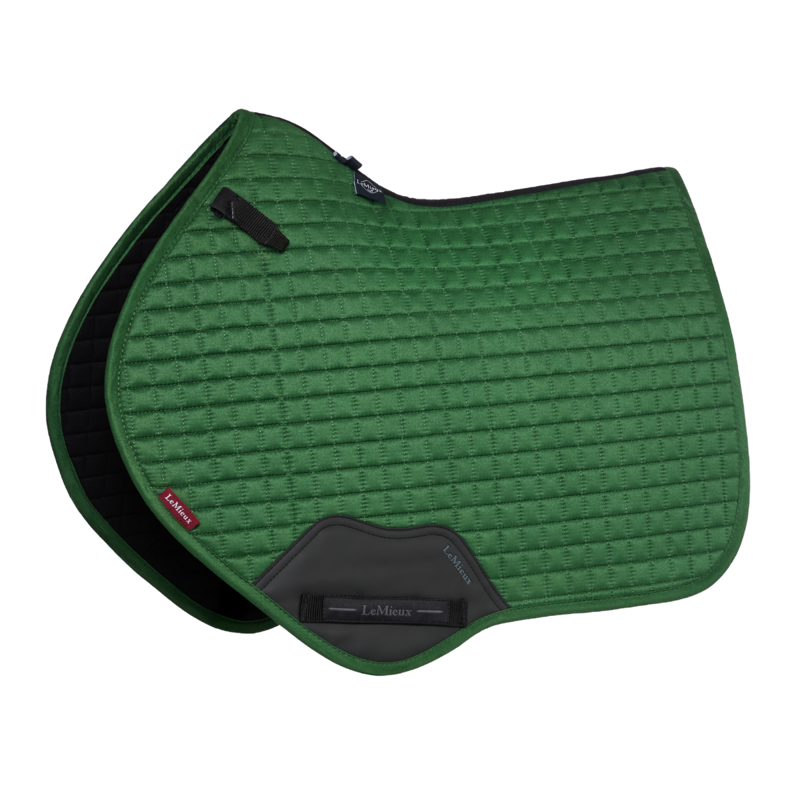 LeMieux Suede Close Contact Square - Hunter Green