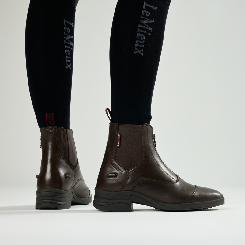 LeMieux Ladies Zip Paddock Boot - Brown-2