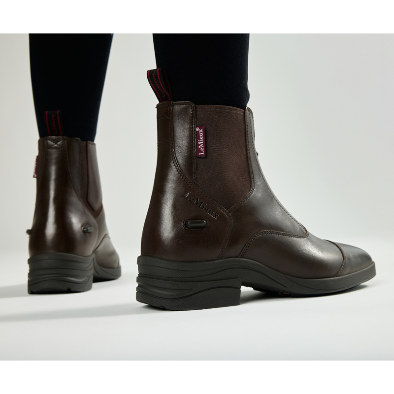 LeMieux Ladies Zip Paddock Boot - Brown-4