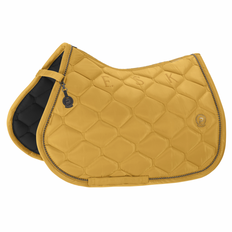 Eskadron Highgloss Pearls Saddlecloth Platinum SS25 - Golden Yellow-2