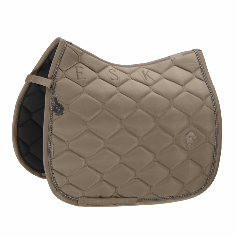 Eskadron Highgloss Pearls Saddlecloth Platinum SS25 - Smoky Taupe-1