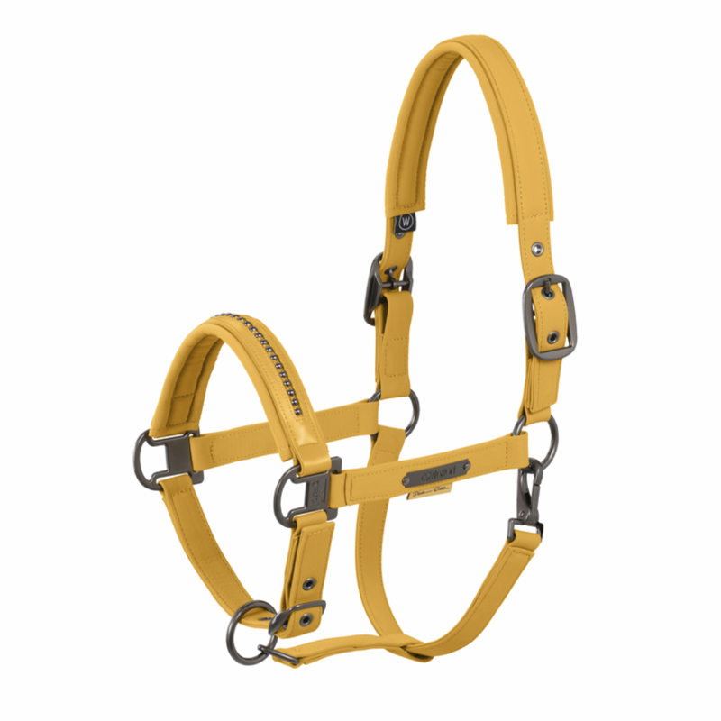 Eskadron Softshell Pearls Double Pin Headcollar Platinum SS25 - Golden Yellow
